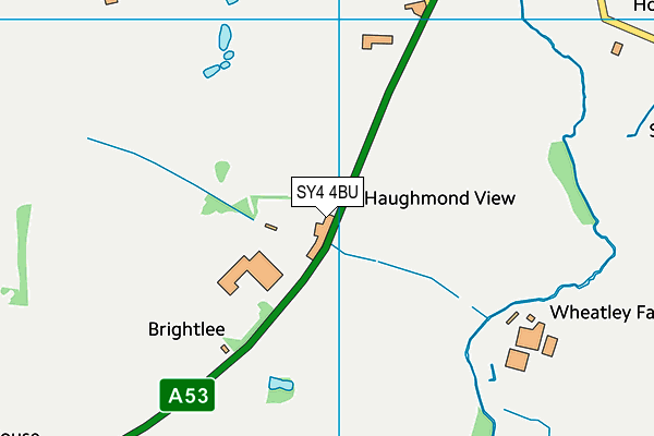 SY4 4BU map - OS VectorMap District (Ordnance Survey)