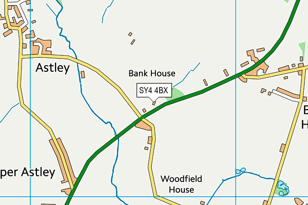 SY4 4BX map - OS VectorMap District (Ordnance Survey)