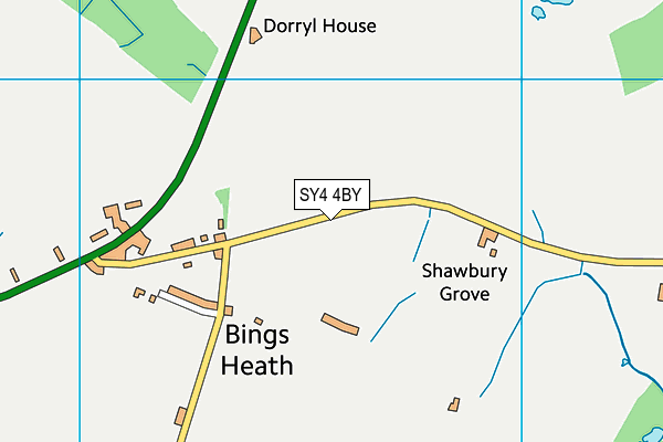 SY4 4BY map - OS VectorMap District (Ordnance Survey)