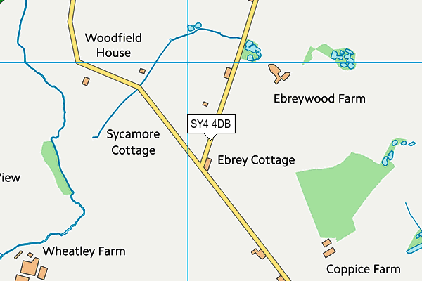 SY4 4DB map - OS VectorMap District (Ordnance Survey)