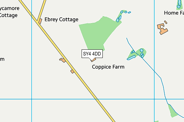 SY4 4DD map - OS VectorMap District (Ordnance Survey)