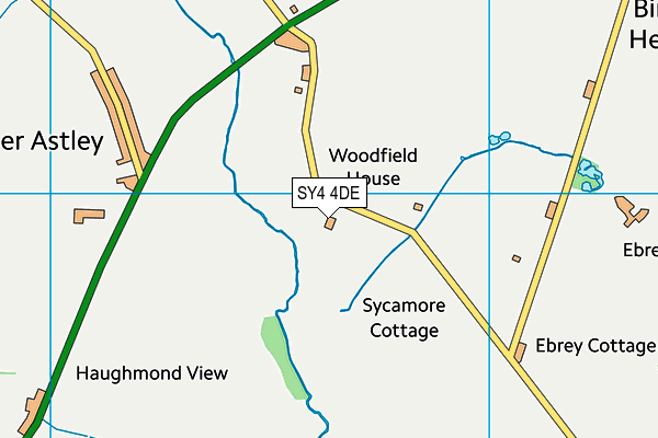 SY4 4DE map - OS VectorMap District (Ordnance Survey)