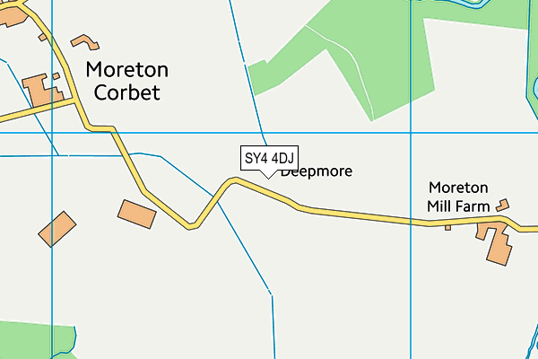 SY4 4DJ map - OS VectorMap District (Ordnance Survey)