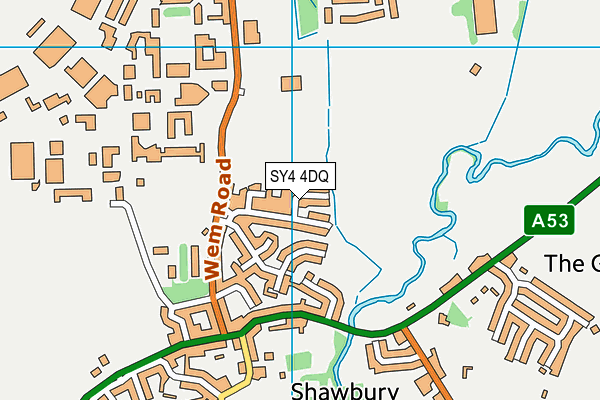 SY4 4DQ map - OS VectorMap District (Ordnance Survey)