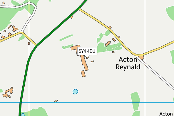 SY4 4DU map - OS VectorMap District (Ordnance Survey)