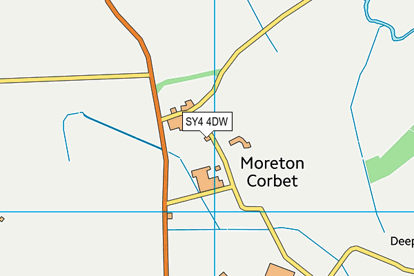 SY4 4DW map - OS VectorMap District (Ordnance Survey)