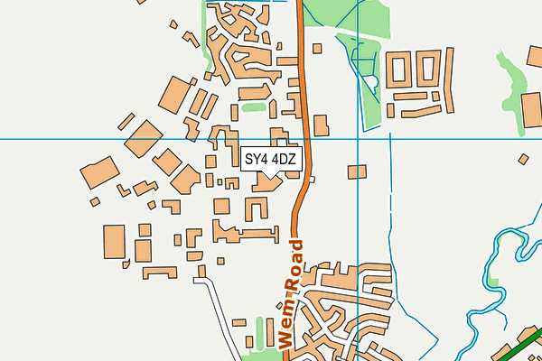 Raf Shawbury map (SY4 4DZ) - OS VectorMap District (Ordnance Survey)