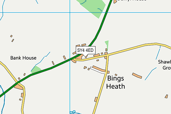 SY4 4ED map - OS VectorMap District (Ordnance Survey)