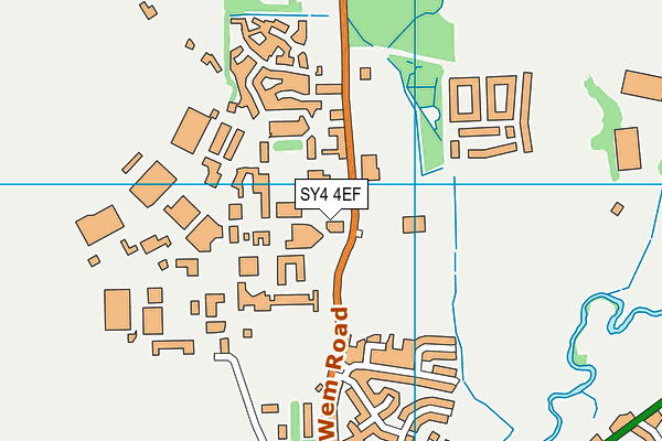 SY4 4EF map - OS VectorMap District (Ordnance Survey)