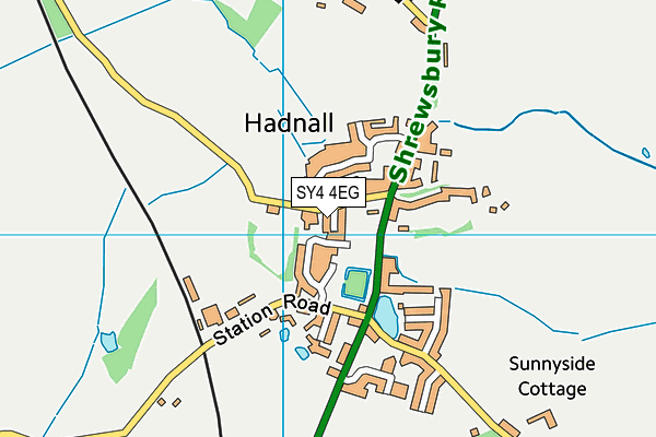 SY4 4EG map - OS VectorMap District (Ordnance Survey)