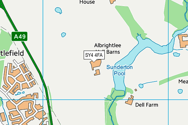 SY4 4FA map - OS VectorMap District (Ordnance Survey)