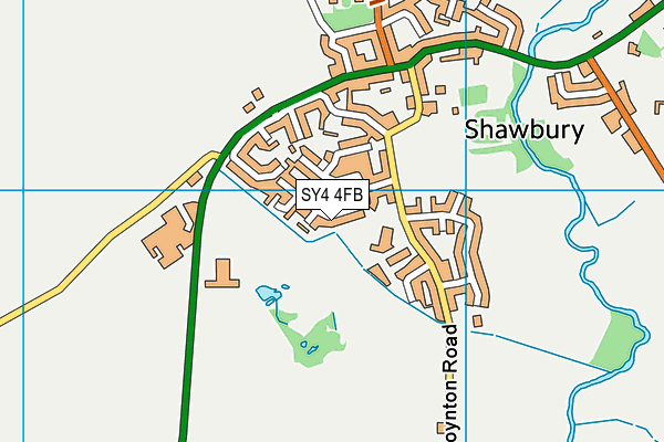 SY4 4FB map - OS VectorMap District (Ordnance Survey)