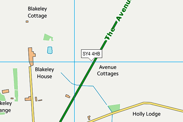 SY4 4HB map - OS VectorMap District (Ordnance Survey)