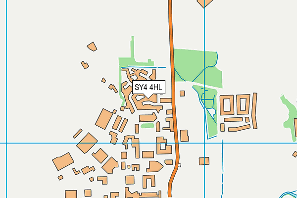 SY4 4HL map - OS VectorMap District (Ordnance Survey)