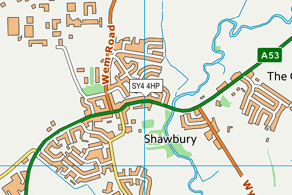 SY4 4HP map - OS VectorMap District (Ordnance Survey)