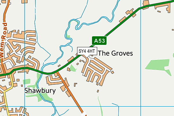 SY4 4HT map - OS VectorMap District (Ordnance Survey)