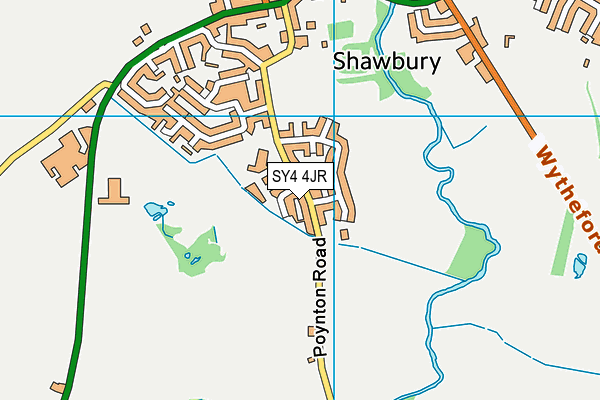 St Marys CofE Primary School map (SY4 4JR) - OS VectorMap District (Ordnance Survey)