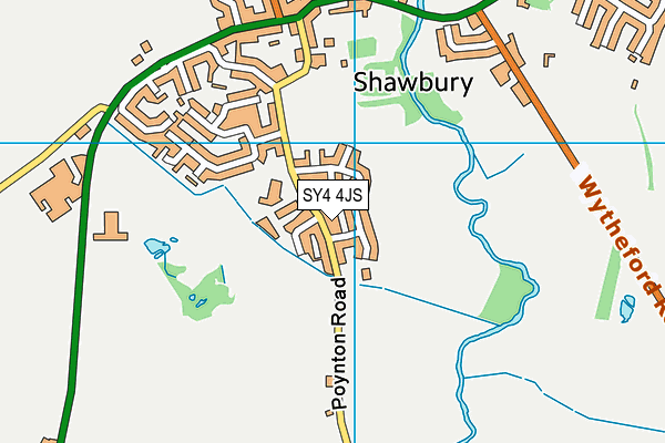 SY4 4JS map - OS VectorMap District (Ordnance Survey)