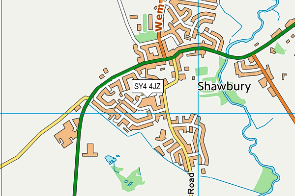 SY4 4JZ map - OS VectorMap District (Ordnance Survey)