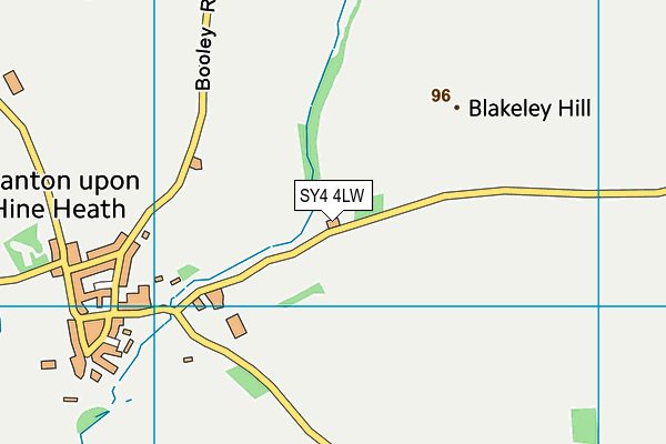 SY4 4LW map - OS VectorMap District (Ordnance Survey)