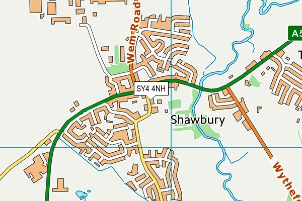 SY4 4NH map - OS VectorMap District (Ordnance Survey)
