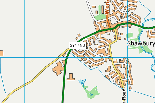 SY4 4NU map - OS VectorMap District (Ordnance Survey)