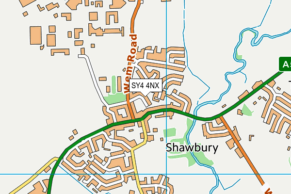 SY4 4NX map - OS VectorMap District (Ordnance Survey)