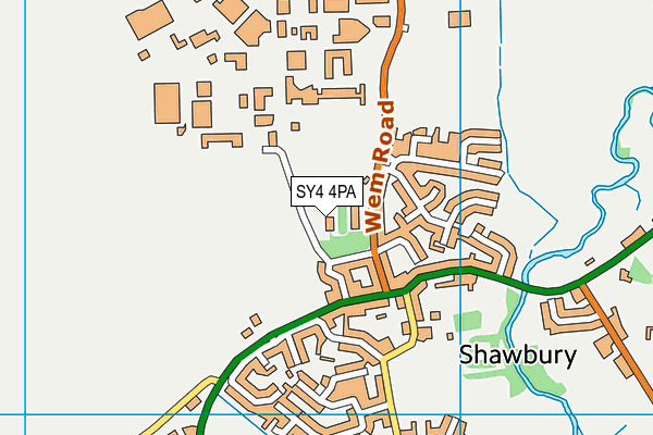 SY4 4PA map - OS VectorMap District (Ordnance Survey)
