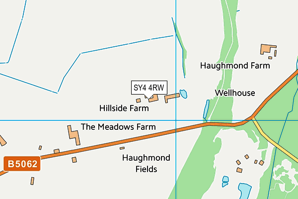 SY4 4RW map - OS VectorMap District (Ordnance Survey)