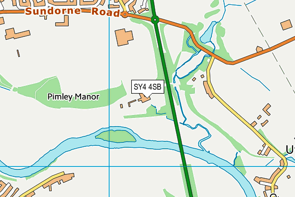 SY4 4SB map - OS VectorMap District (Ordnance Survey)