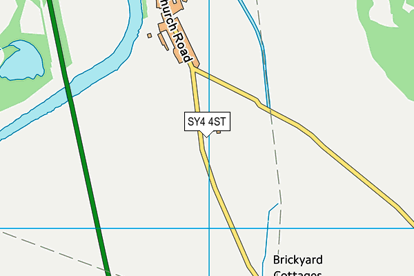 SY4 4ST map - OS VectorMap District (Ordnance Survey)