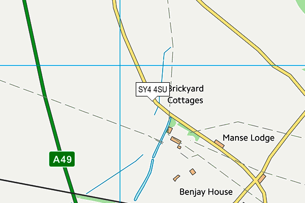 SY4 4SU map - OS VectorMap District (Ordnance Survey)