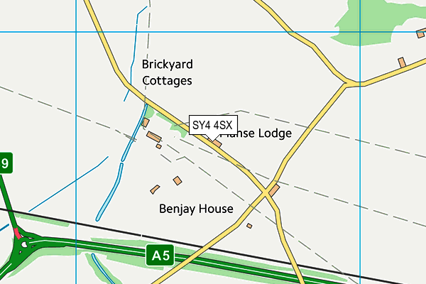 SY4 4SX map - OS VectorMap District (Ordnance Survey)
