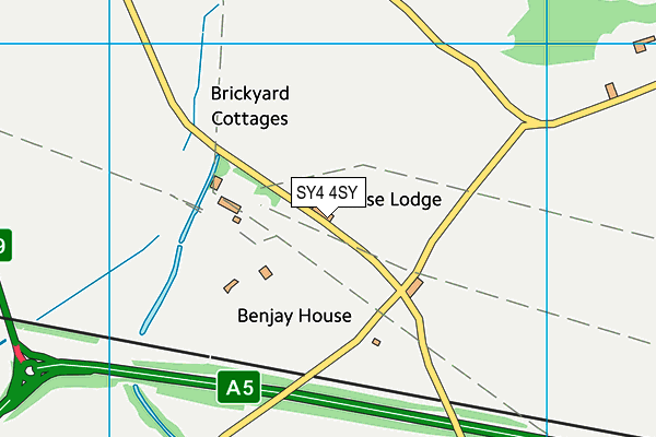 SY4 4SY map - OS VectorMap District (Ordnance Survey)