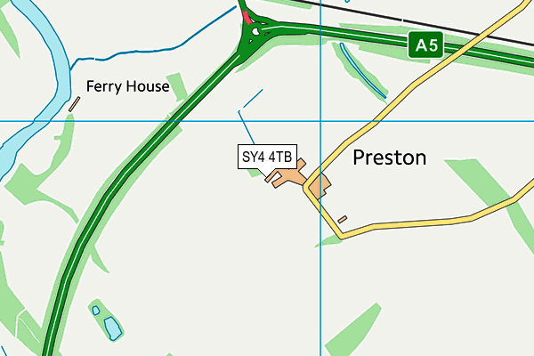 SY4 4TB map - OS VectorMap District (Ordnance Survey)