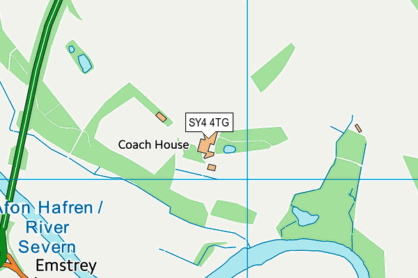 SY4 4TG map - OS VectorMap District (Ordnance Survey)