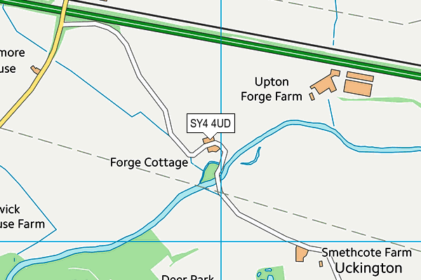 SY4 4UD map - OS VectorMap District (Ordnance Survey)