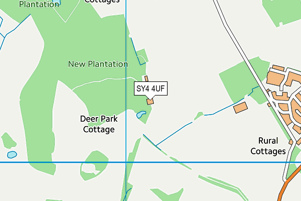 SY4 4UF map - OS VectorMap District (Ordnance Survey)