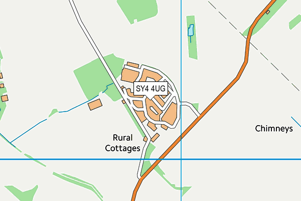 SY4 4UG map - OS VectorMap District (Ordnance Survey)