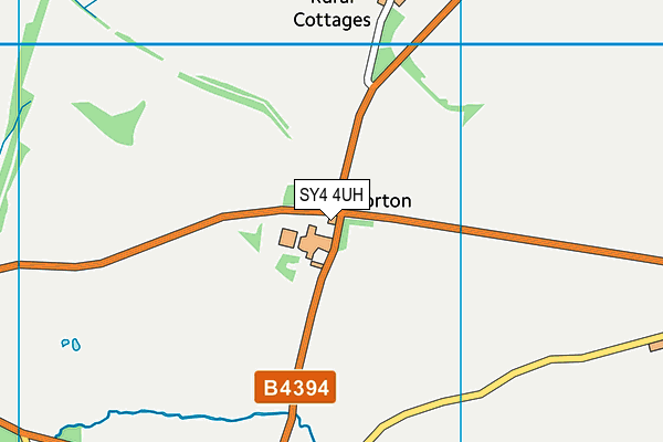 SY4 4UH map - OS VectorMap District (Ordnance Survey)