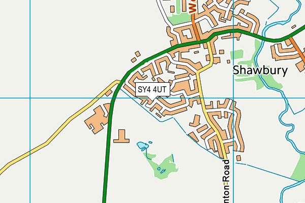 SY4 4UT map - OS VectorMap District (Ordnance Survey)