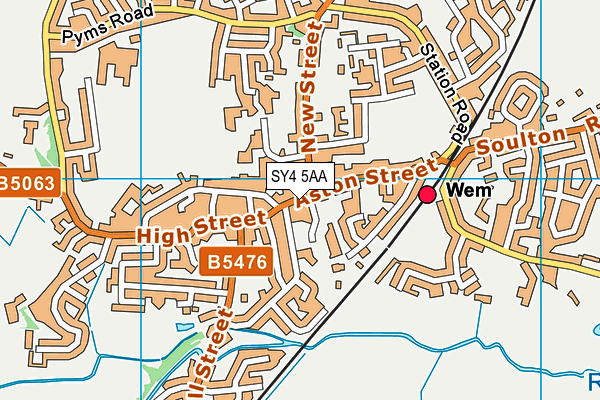 Map of WEM PIZZA LAND LIMITED at district scale