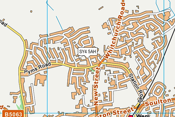 SY4 5AH map - OS VectorMap District (Ordnance Survey)
