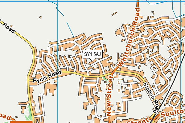 SY4 5AJ map - OS VectorMap District (Ordnance Survey)