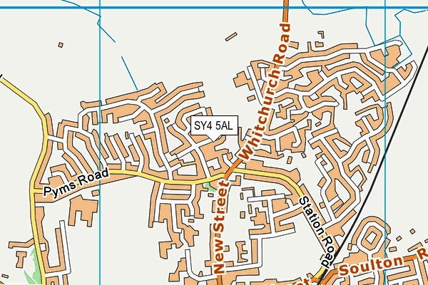 SY4 5AL map - OS VectorMap District (Ordnance Survey)