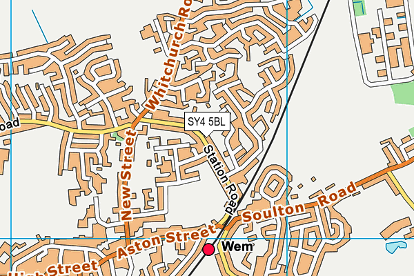 SY4 5BL map - OS VectorMap District (Ordnance Survey)
