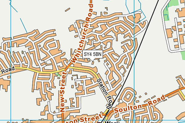 SY4 5BN map - OS VectorMap District (Ordnance Survey)