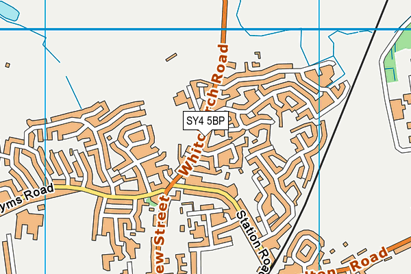 SY4 5BP map - OS VectorMap District (Ordnance Survey)