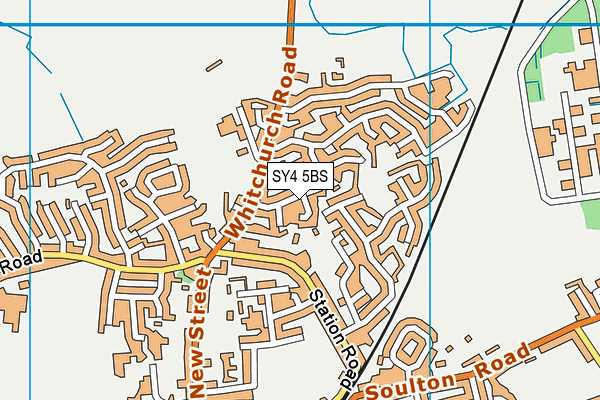 SY4 5BS map - OS VectorMap District (Ordnance Survey)