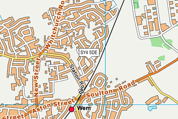 SY4 5DE map - OS VectorMap District (Ordnance Survey)